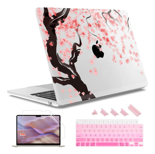 Funda May Chen Para Macbook Air 13 M2 + C/teclado Blossom