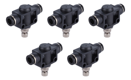 Conector Neumático, 5 Piezas, Válvula De Mariposa, Pvc Durad