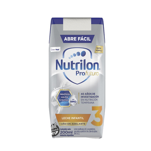 Imagen 3 de 3 de Nutrilon 3 Profutura - 1 Año En Adelante Brick 200ml X 24un