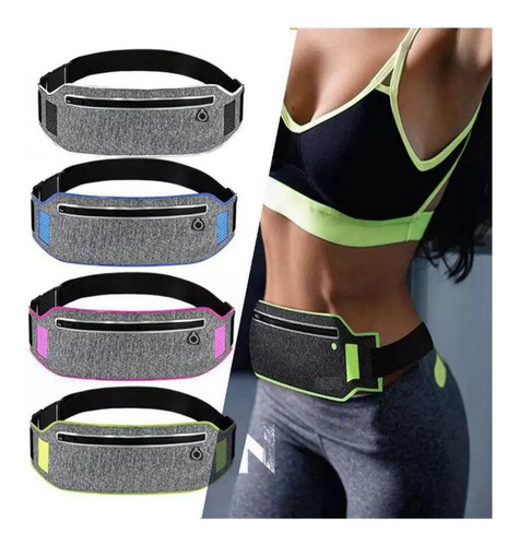 Pochete Esportiva Feminina Masculina Slim Impermeavel Cor Verde