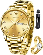 Comprar Olevs Relojes De Oro Para Hombres Relojes Analógicos Casuale