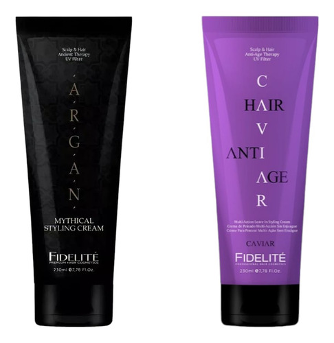 Kit Fidelite X2 Cremas De Peinar Argan + Caviar Multi-accion
