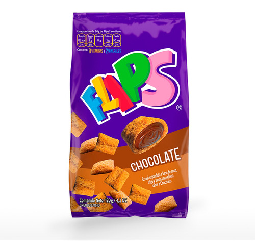 Imagen 1 de 1 de Flips® Chocolate De 120g
