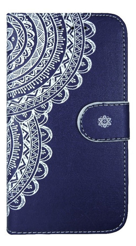 Funda Cartera De Diseño Para Zte V6 Plus + Vidrio