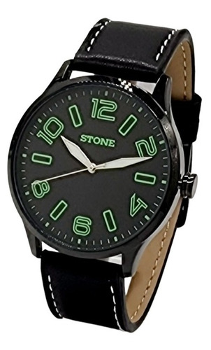 Reloj Stone Hombre Malla Cuero. Garantía Oficial