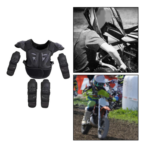 A Eblow Pads Para Motocicleta Niños Niñas Monopatín Pecho