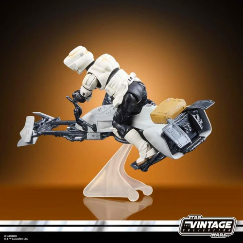 Star Wars Tvc Speeder Bike Con Scout Trooper & Grogu
