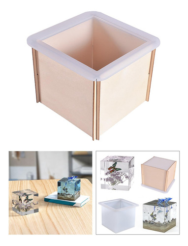 Molde De Silicona Cuadrado Diy Hermoso Simple Para Hacer