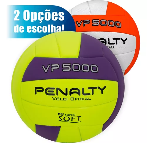 Bola Vôlei Penalty VP 5000 - Amarelo/Roxo/Preto - Bola Vôlei