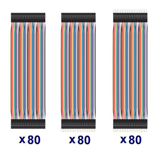 Kit De 240 Cables Dupont Para Proyectos Arduino, Raspberry