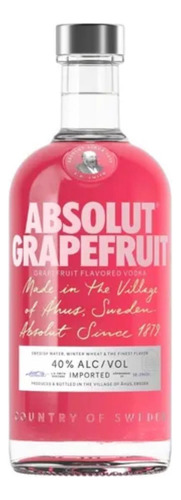 Vodka Absolut Grapefruit Importado 700ml