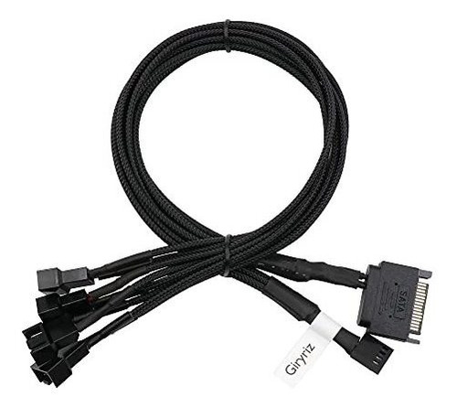 Cable Adaptador Divisor De Ventilador Giryriz Pwm 1 A 4 Con