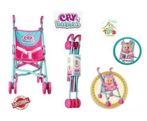 Hermoso Coche Para Muñecas Marca Cry Baby