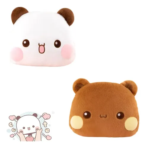Cojín Bubu Dudu Panda De Peluche Con Llavero Kawaii . Mrwj