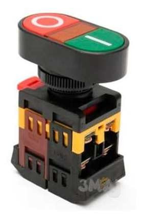 Imagem 5 de 6 de Botão De Comando Duplo C/ Iluminação Na+nf S/ Trava Apbb22n