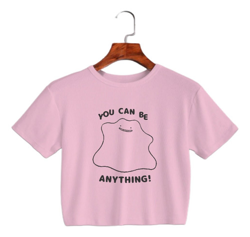 Crop Top Rosa Algodon - Ditto You Can Be