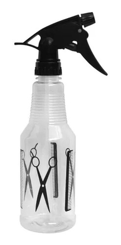10 Frasco Transparente Decorado Pente /tesoura 500ml