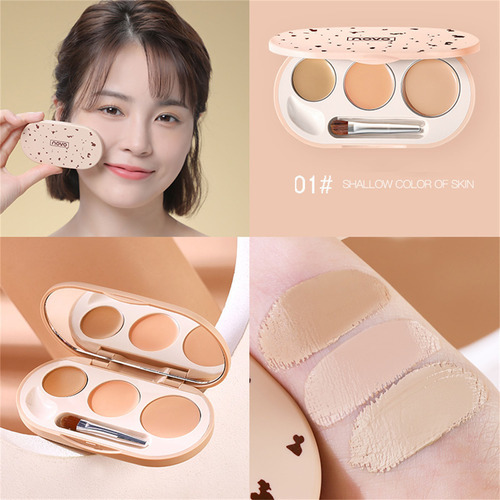 Genérica Concealer Pan To Cover Spots Marks And Dark Circles Under The Eyes Almohadilla - A - Flores