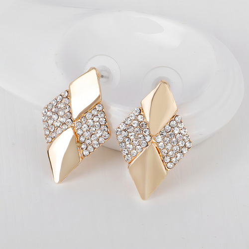 Conjunto Colar Brinco Dourado Luxo Festa Casamento Corrente