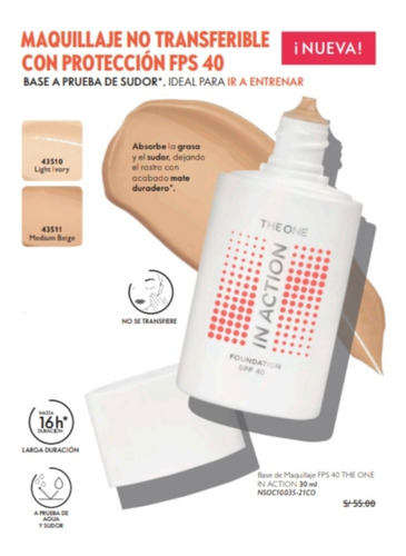 Base De Maquillaje Mate A Prueba D Agua Sudor Larga Duración
