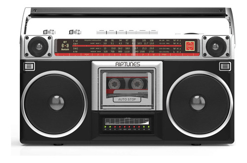 Reproductor De Casetes De Radio Riptunes Boombox, Grabador,