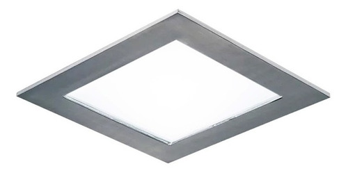 Plafon Embutir Led 18w Acero Cuadrado Panel Luz Desing