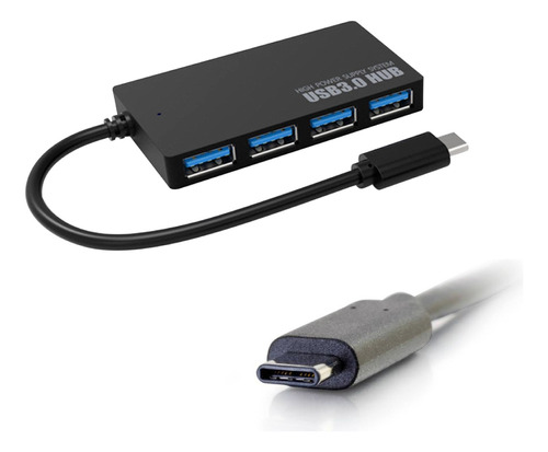 Hub Usb C Thunderbolt 3 A 4 Puertos Usb 3.0 Mac Win Lin