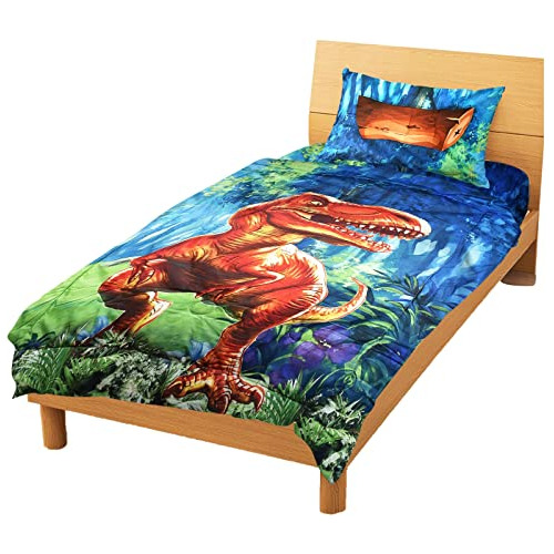 Complete 4piece Toddler Dinosaur Bedding Set Premium Mi...