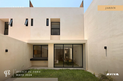 Casa En Venta Merida, Temozon Norte En Privada, Modelo Nardo Con Piscina, Entrega Inmediata.