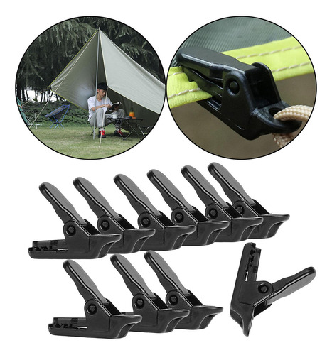 4 X 10 Uds. Abrazaderas Para Toldos, Clips Para Tienda,