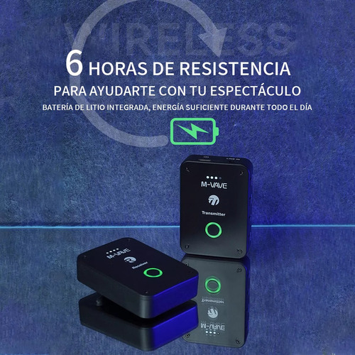 Sistema De Monitoreo Inalambrico M-vave Micrófono Wp-9