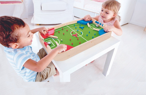 Imagen 2 de 6 de Mesa De Futbol Pinball Para Niños Niñas En Madera Juguete