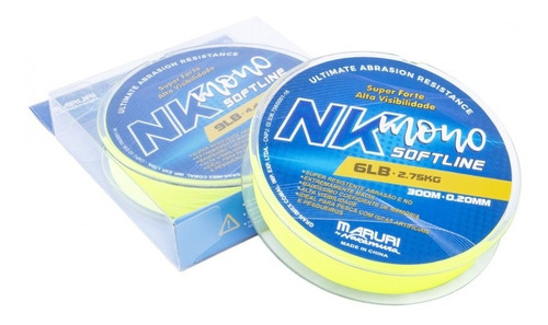 Linha Mono. Nakamura Nk Soft Line 0,52mm 300 Metros - Maruri