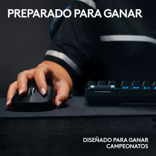 Mouse Logitech gaming inalámbrico G Pro, negro