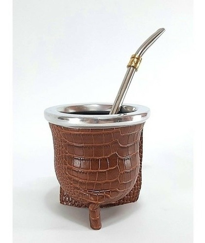 Imagen 5 de 6 de Mate De Vidrio Forrado Con Bombilla Incluida