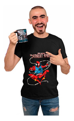 Polera De Spiderman Scarlet - Ben Reilly