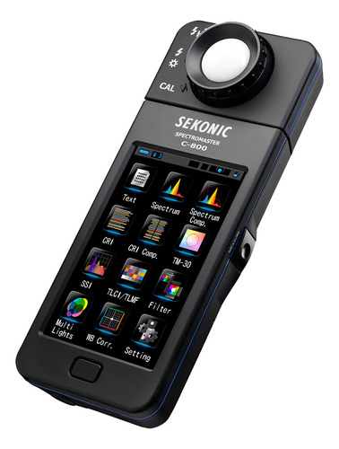 Fotómetro Sekonic C-800 Spectromaster con pantalla de 4,3 pulgadas, negro