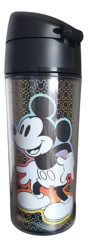 Garrafinha De Água Infantil Mickey Mouse Com Canudo Disney