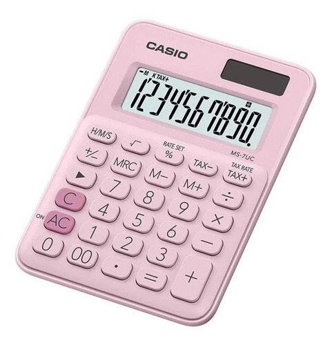 Calculadora Casio Ms-7uc-pk Portatil Solar