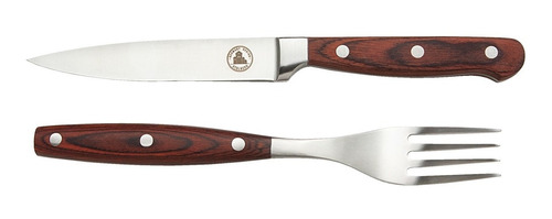 Set De Asado Cubiertos Cuchillo Tenedor Funda Cuero Stolberg