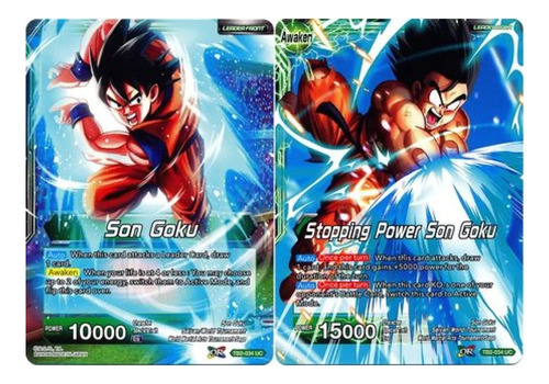 Cartas Dragon Ball Leader Stopping Power Goku Darkside Tcg