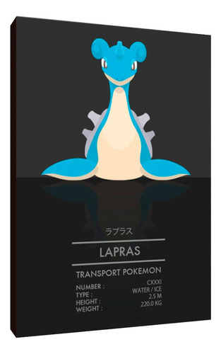 Cuadros Poster Pokemon Lapras 20x29 (prs 7)