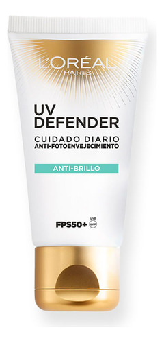 Protector Solar Loreal Paris Uv Defender Anti Brillo Fps 50+