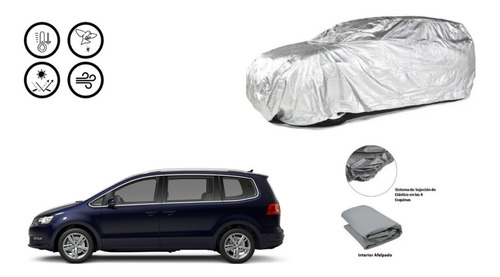 Car Cover Vw Sharan 2004-2007 Afelpada Msi