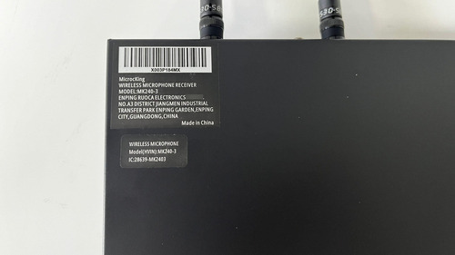 Sistema De Micrófono Inalámbrico Uhf Con Micrófono Lavalier Mk240-3