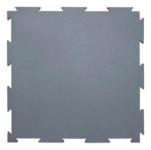 Piso De Caucho Reciclado Antiderrapante 6m2 Uso Rudo (24 Pz) Gris