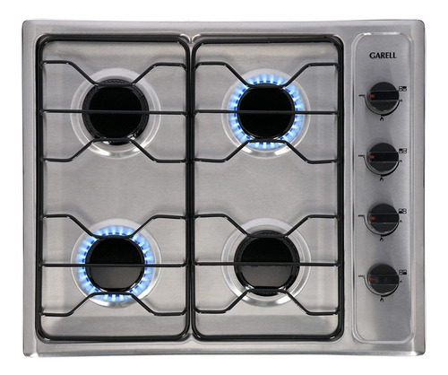 Imagen 1 de 4 de Parrilla a gas Garell Básica PE4Q-I plateada