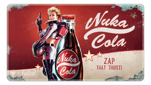 Mtg Playmat Fallout Nuka-cola Pinup Holofoil Ultra 6 Madtoyz