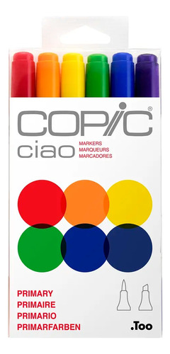 Copic Ciao 6 Colores Colores Primarios