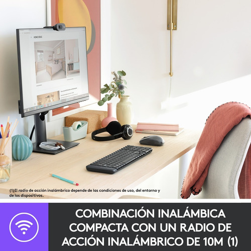 Imagen 2 de 8 de Combo Teclado Compacto Y Mouse Inalámbricos · Logitech Mk220